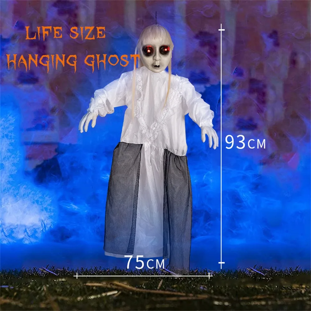 Witch Funny Simulation Props Female Ghost Halloween No Deformation Fear Hanging High Quality Haunted House Durable Ghost
Witch Funny Simulation Props Female Ghost Halloween No Deformation Fear Hanging High Quality Haunted House Durable Ghost