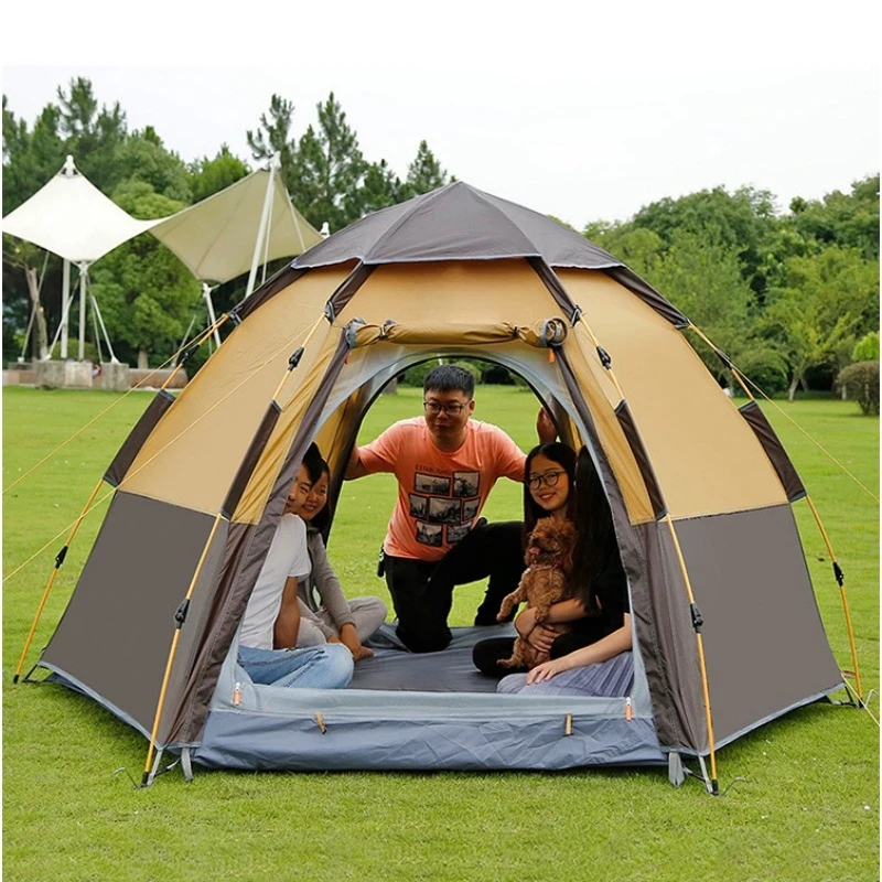 Outdoor Hexagonal Automatic Tent Rain Proof UV Proof Folding Automatic Quick Opening Portable Beach Picnic Camping For 3-4People
Outdoor Hexagonal Automatic Tent Rain Proof UV Proof Folding Automatic Quick Opening Portable Beach Picnic Camping For 3-4People