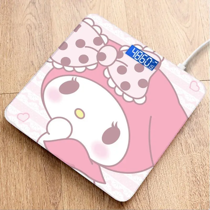 Мультяшные умные весы My Melody для определения жира в теле, цифровые весы с аниме, умные домашние весы, анализатор индекса массы тела, инструменты
Мультяшные умные весы My Melody для определения жира в теле, цифровые весы с аниме, умные домашние весы, анализатор индекса массы тела, инструменты