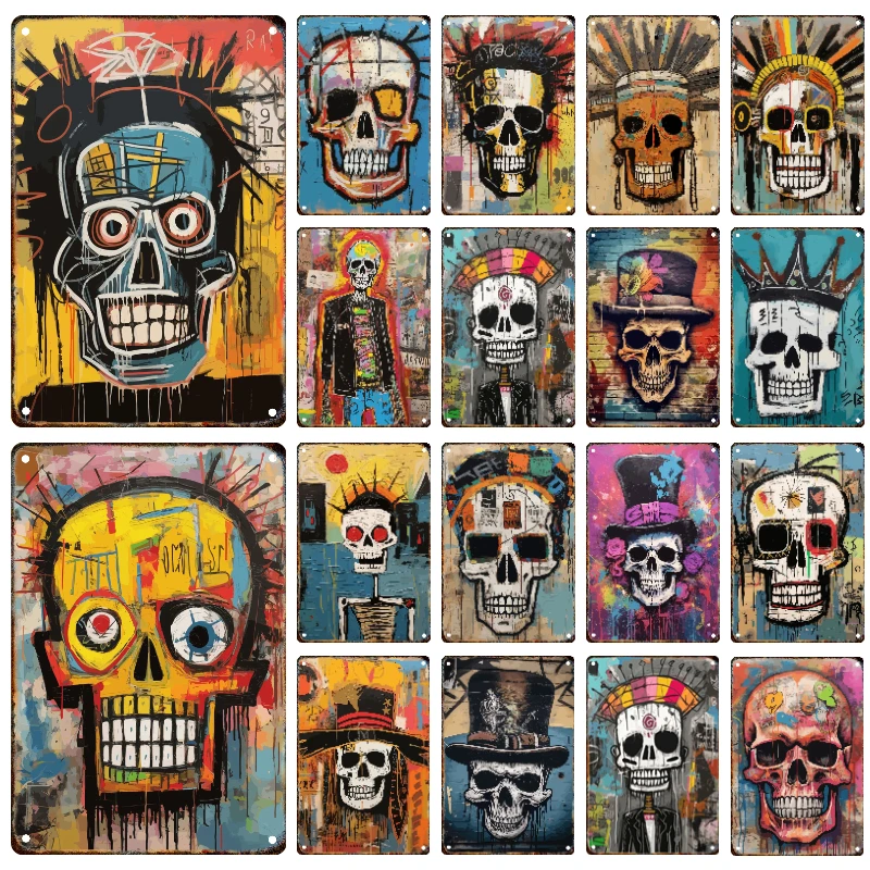 Abstract Skull Metal Tin Sign Vintage Graffiti Poster Plaque Tin Painting Living Room Club Bar Modern Wall Art Decor Panel Mural
Abstract Skull Metal Tin Sign Vintage Graffiti Poster Plaque Tin Painting Living Room Club Bar Modern Wall Art Decor Panel Mural