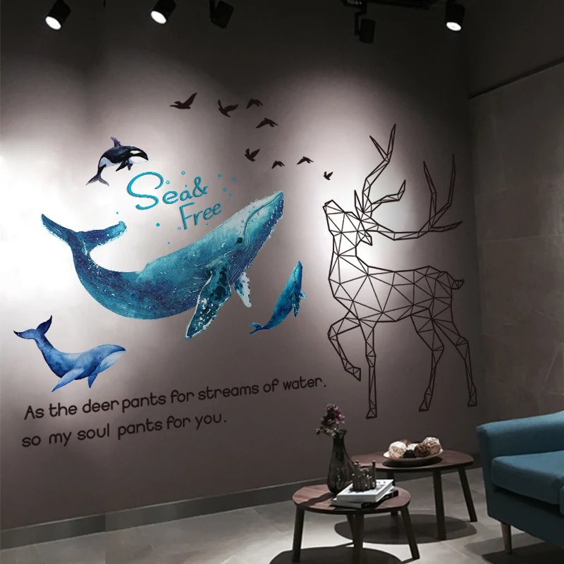 Геометрические наклейки на стену в виде лося, «сделай сам», мультяшный КИТ, животные, наклейки на стену для детской комнаты, спальни, детской...
Геометрические наклейки на стену в виде лося, «сделай сам», мультяшный КИТ, животные, наклейки на стену для детской комнаты, спальни, детской...