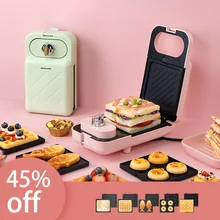 Multifunctional Mini Electric Sandwich Maker Food Machine Pancake Waffle Bread Cooker Toaster Bakinging Tool Electric Ovens MB38
Multifunctional Mini Electric Sandwich Maker Food Machine Pancake Waffle Bread Cooker Toaster Bakinging Tool Electric Ovens MB38