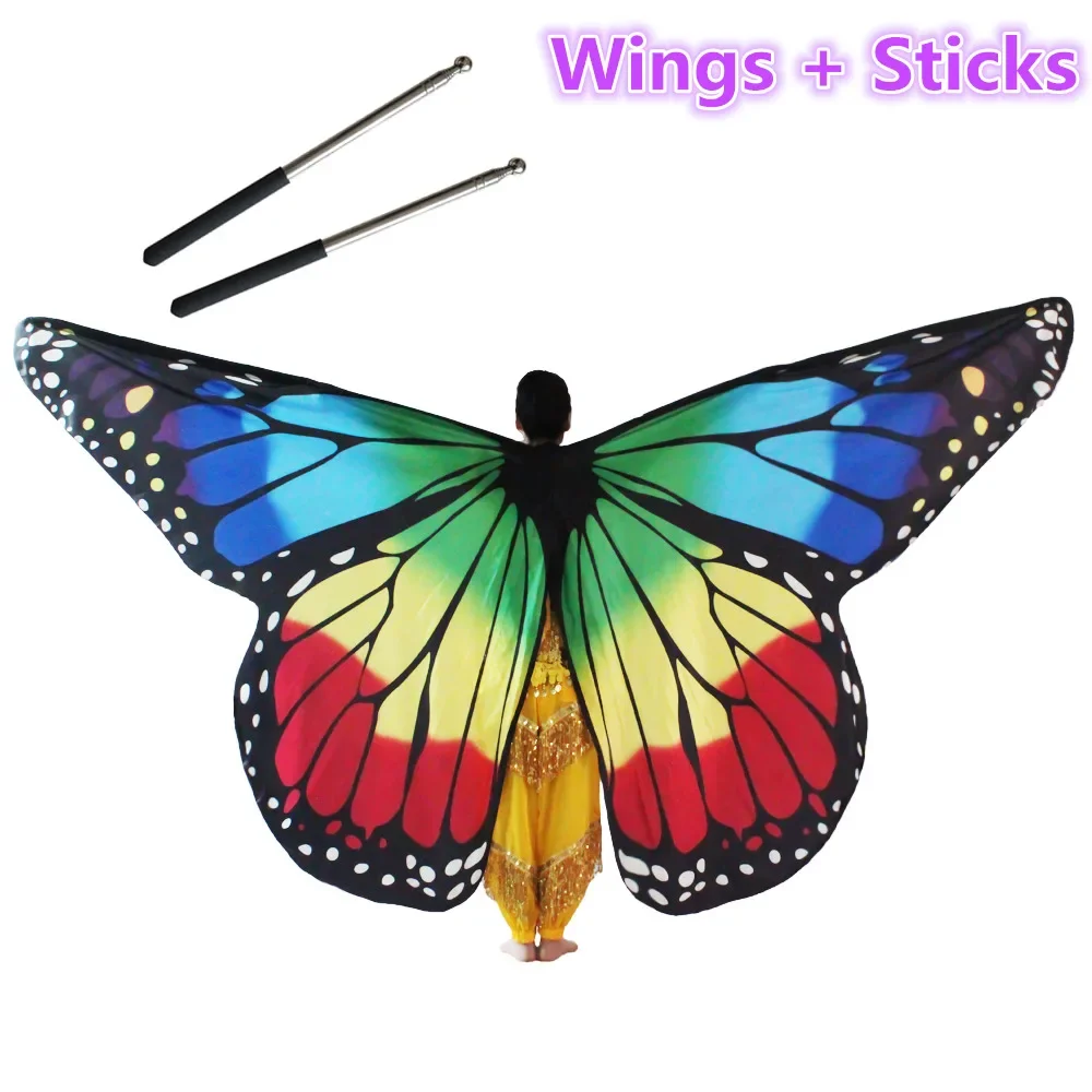 Women Belly Dance Butterfly Wings Belly Dancing Angel Rainbow Wings for Stage Performance Show
Women Belly Dance Butterfly Wings Belly Dancing Angel Rainbow Wings for Stage Performance Show