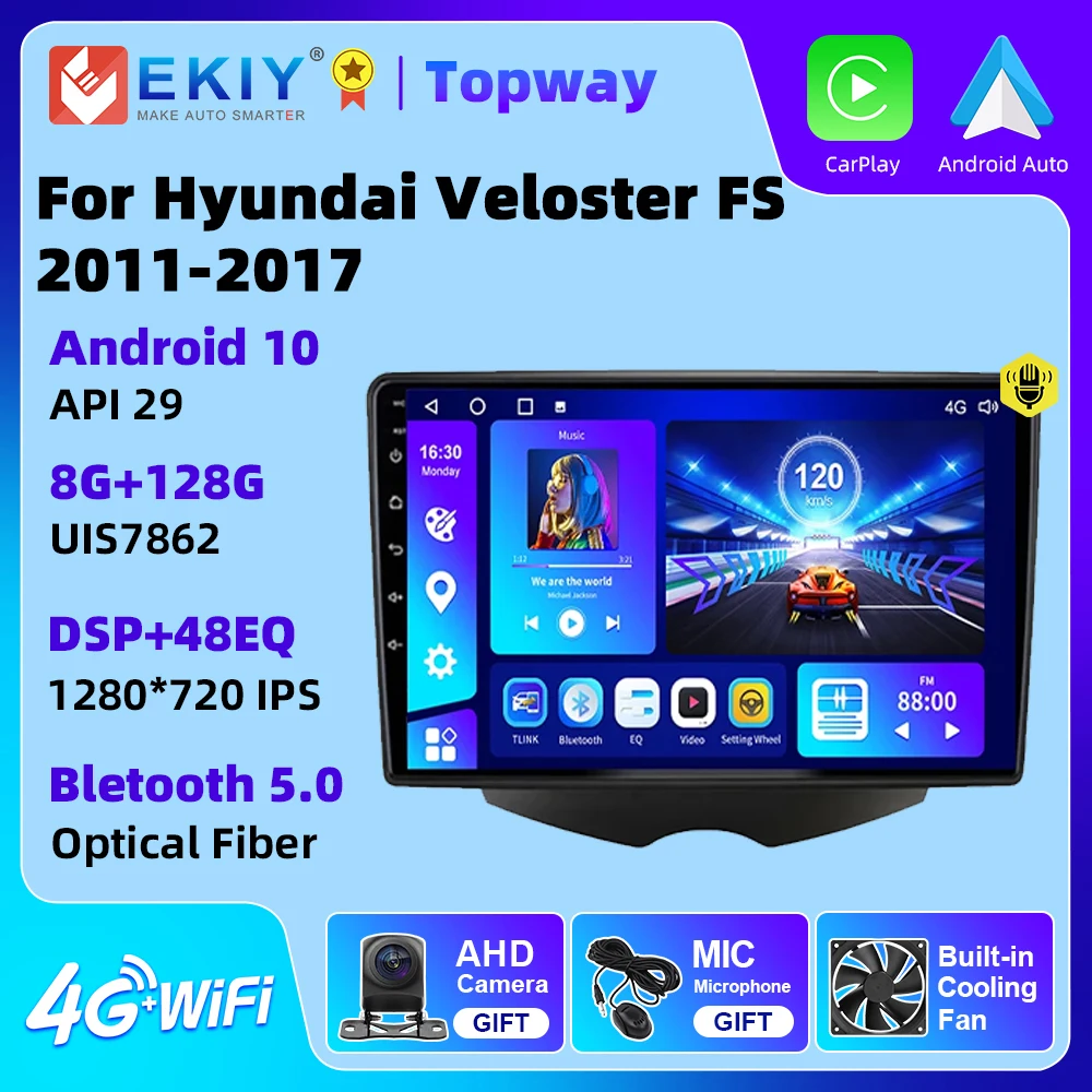 EKIY Car Radio For Hyundai Veloster FS 2011-2017 Multimedia 4G WIFI Carplay GPS Navigation Android 10 Player 2 Din No DVD
EKIY Car Radio For Hyundai Veloster FS 2011-2017 Multimedia 4G WIFI Carplay GPS Navigation Android 10 Player 2 Din No DVD
