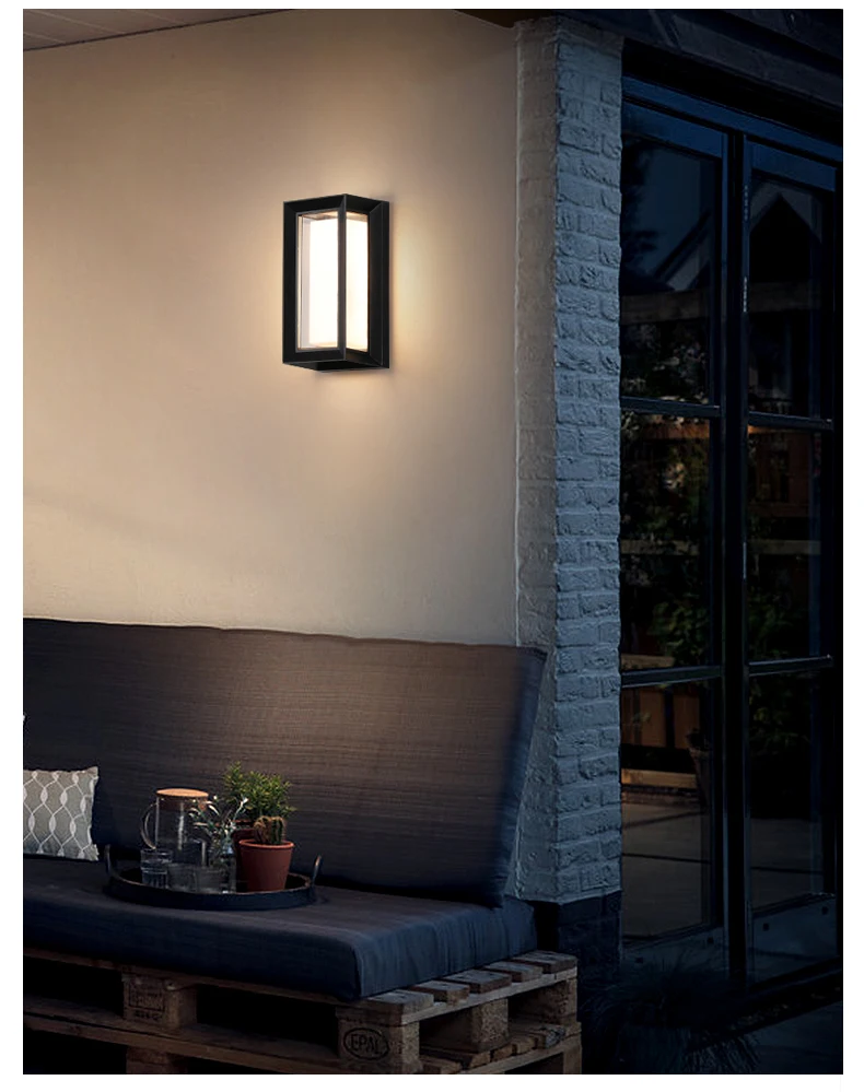 IP65 waterproof outdoor security wall light