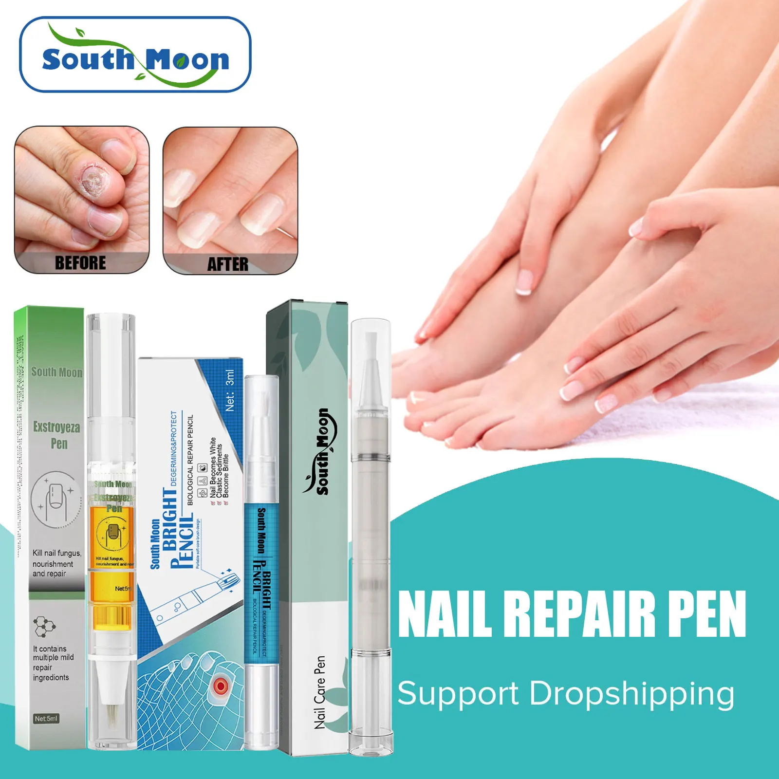 South Moon Nail Repair Serum Anti Fungus Remove Paronychia Infection Ingrown Toenail Thicken Soft Onychomycosis Treatment Pen
South Moon Nail Repair Serum Anti Fungus Remove Paronychia Infection Ingrown Toenail Thicken Soft Onychomycosis Treatment Pen