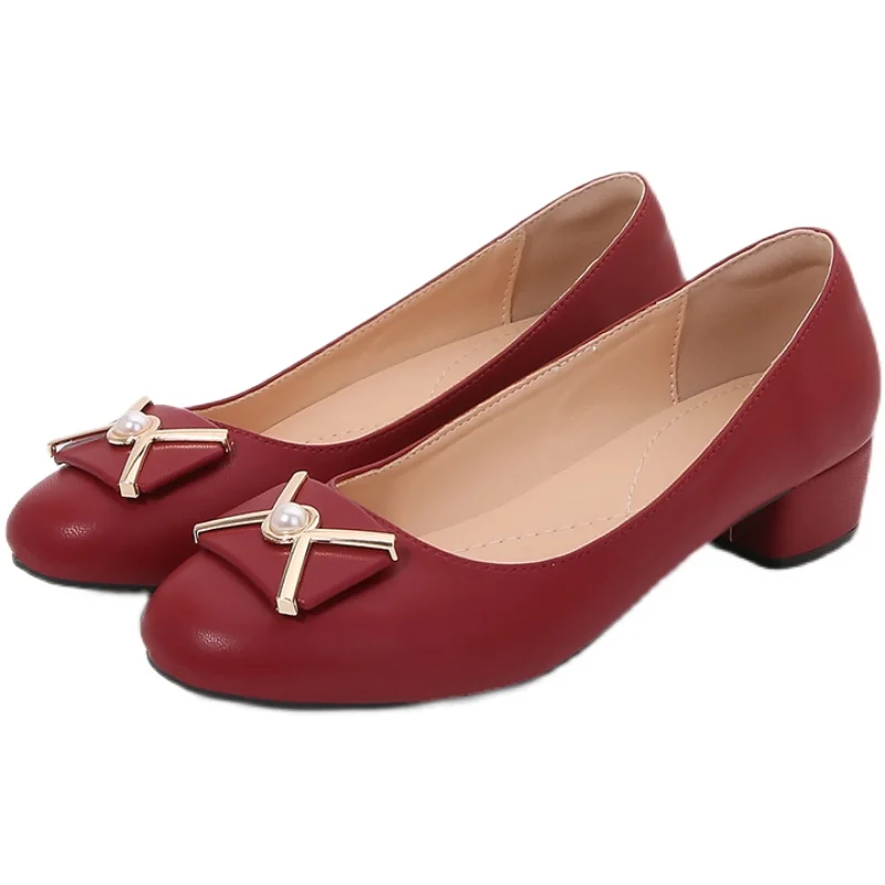 Size 34-41 Soft Comfortable Chunky Heel Short Heel Pumps Round Toe New Designer Lady Footwear Elegant Fashion Party Shoes A298
Size 34-41 Soft Comfortable Chunky Heel Short Heel Pumps Round Toe New Designer Lady Footwear Elegant Fashion Party Shoes A298