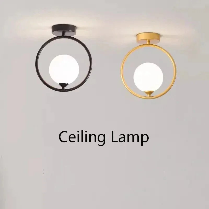 

Nordic Glass Ceiling Lamps Aisle Lights For Balcony Corridor Foyer Entryway Bedrooms Cloakrooms Home Decoration Led Lamps Lustre