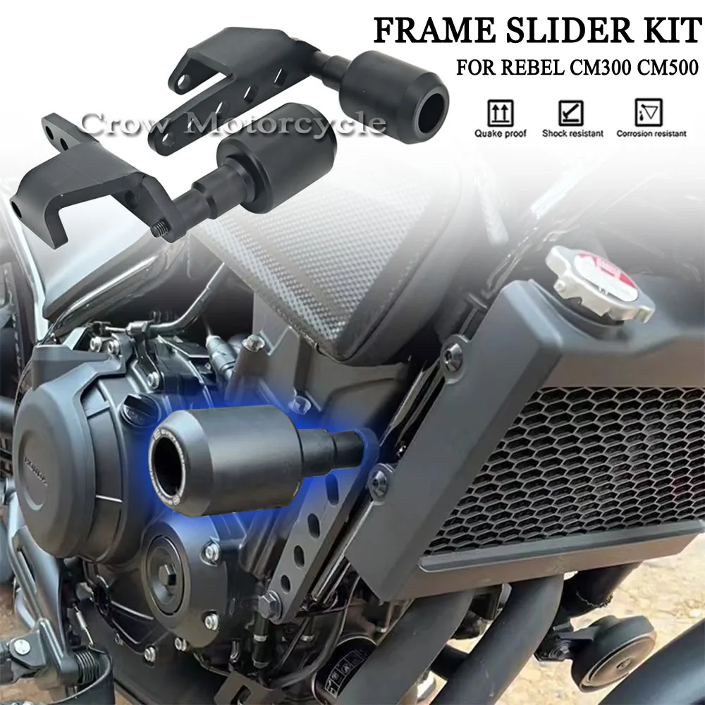 NEW For Honda REBEL CM 300 500 CM300 CM500 Motorcycle Engine Guard Anti-Drop Glue Frame Sliders Kit Falling Protection Pad Set
NEW For Honda REBEL CM 300 500 CM300 CM500 Motorcycle Engine Guard Anti-Drop Glue Frame Sliders Kit Falling Protection Pad Set