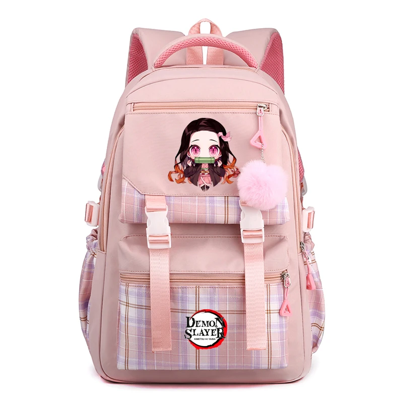 

Anime Demon Slayer Backpack for Girl Boy Anime Printed Bookbag Women Bag Student Teenager Children Bookbag Schoolbag Rucksack