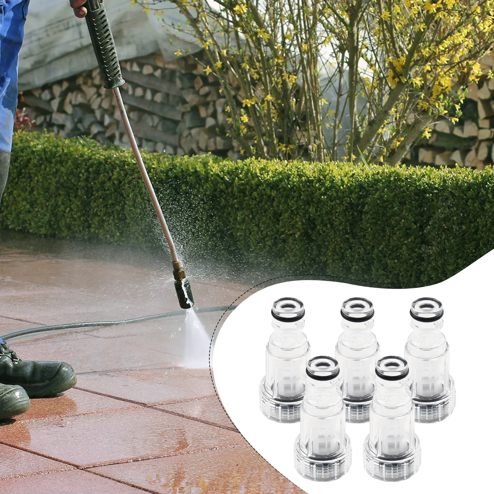 5pcs Plastic Car Washer Water Filters High Pressure Connector Fitting For Car Washing High-quality Garden Tools
5pcs Plastic Car Washer Water Filters High Pressure Connector Fitting For Car Washing High-quality Garden Tools