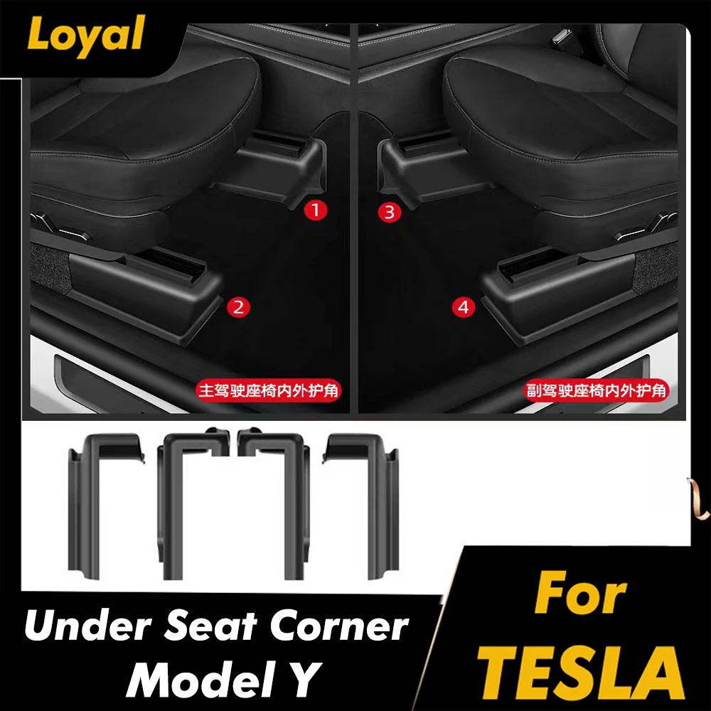 For Tesla Model Y Under Seat Corner Guard Front Rear Seat Slide Rails Protector Cover Anti-Kick Decor Protection Shell 2021-2023
For Tesla Model Y Under Seat Corner Guard Front Rear Seat Slide Rails Protector Cover Anti-Kick Decor Protection Shell 2021-2023