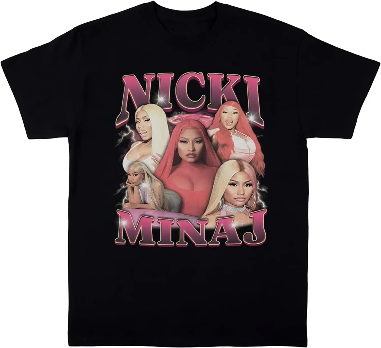 

Nicki Shirt 90's Vintage Rappe Hip Hop Singer Mech 2024 Tour Shirt for Men Women Black