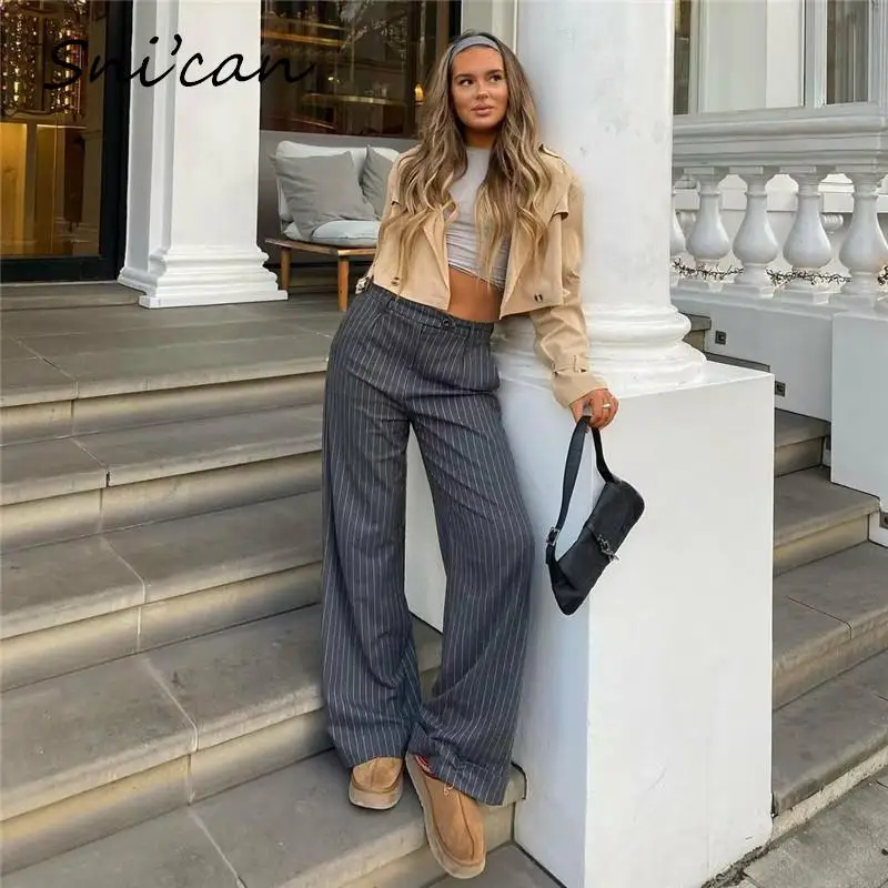 Black Striped Pants Women Fashion Spring High Waist Oversize Casual Office Ladies Trousers Female Bottom pantalon jooging femme
Black Striped Pants Women Fashion Spring High Waist Oversize Casual Office Ladies Trousers Female Bottom pantalon jooging femme