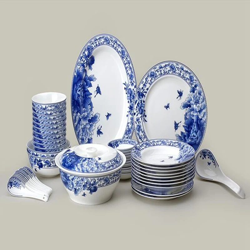 Фарфоровые блюда Цзиндэчжэнь, керамическая посуда, фарфоровые блюда, набор из 46 предметов
Фарфоровые блюда Цзиндэчжэнь, керамическая посуда, фарфоровые блюда, набор из 46 предметов