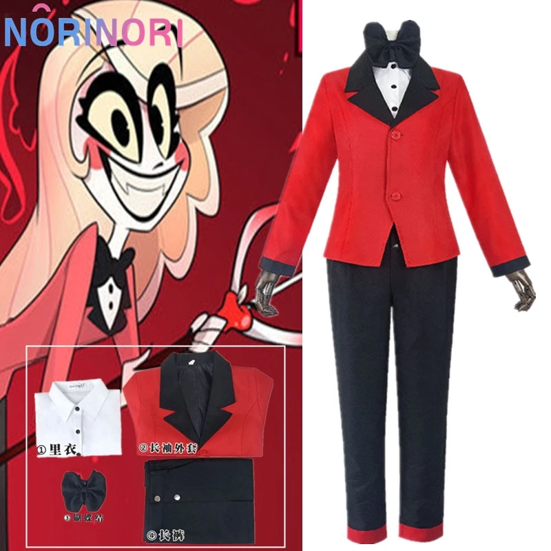 Charlie Cosplay Fantasy Anime Cartoon Hotel Disguise Costume Adult Women Shirt Bow Tie Female Halloween Roleplay Clothes 
Charlie Cosplay Fantasy Anime Cartoon Hotel Disguise Costume Adult Women Shirt Bow Tie Female Halloween Roleplay Clothes