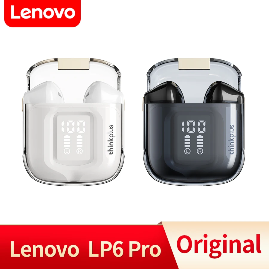 

TWS-наушники Lenovo LP6 Pro с поддержкой Bluetooth 5,3 и светодиодной подсветкой