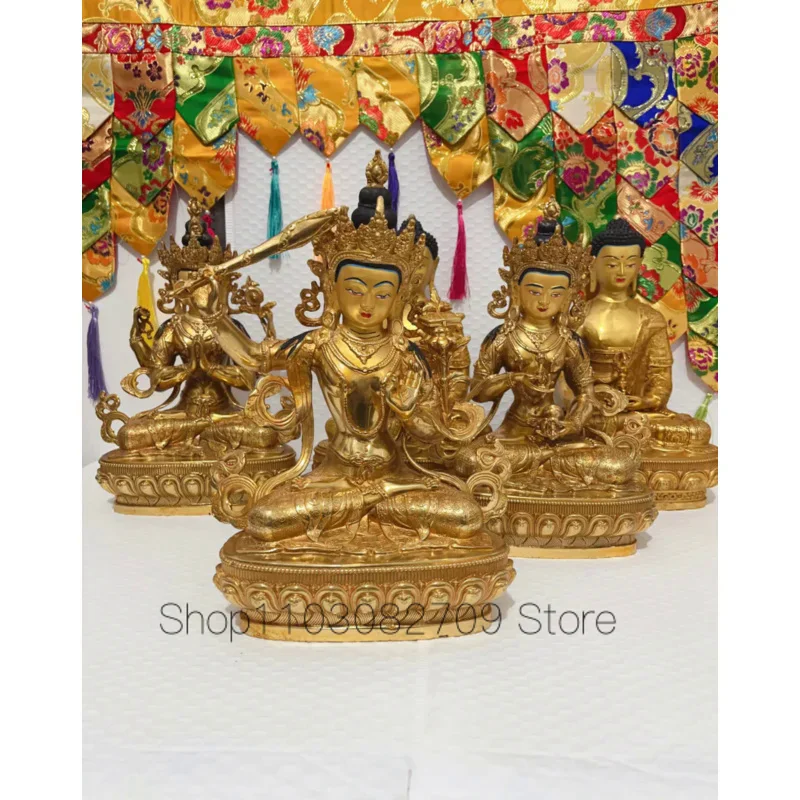12" Buddhist family Exorcism safety protection Shakyamuni Manjushri Guanyin Bodhisattva Vajrasattva Mitukpa Buddha COPPER statue
12" Buddhist family Exorcism safety protection Shakyamuni Manjushri Guanyin Bodhisattva Vajrasattva Mitukpa Buddha COPPER statue