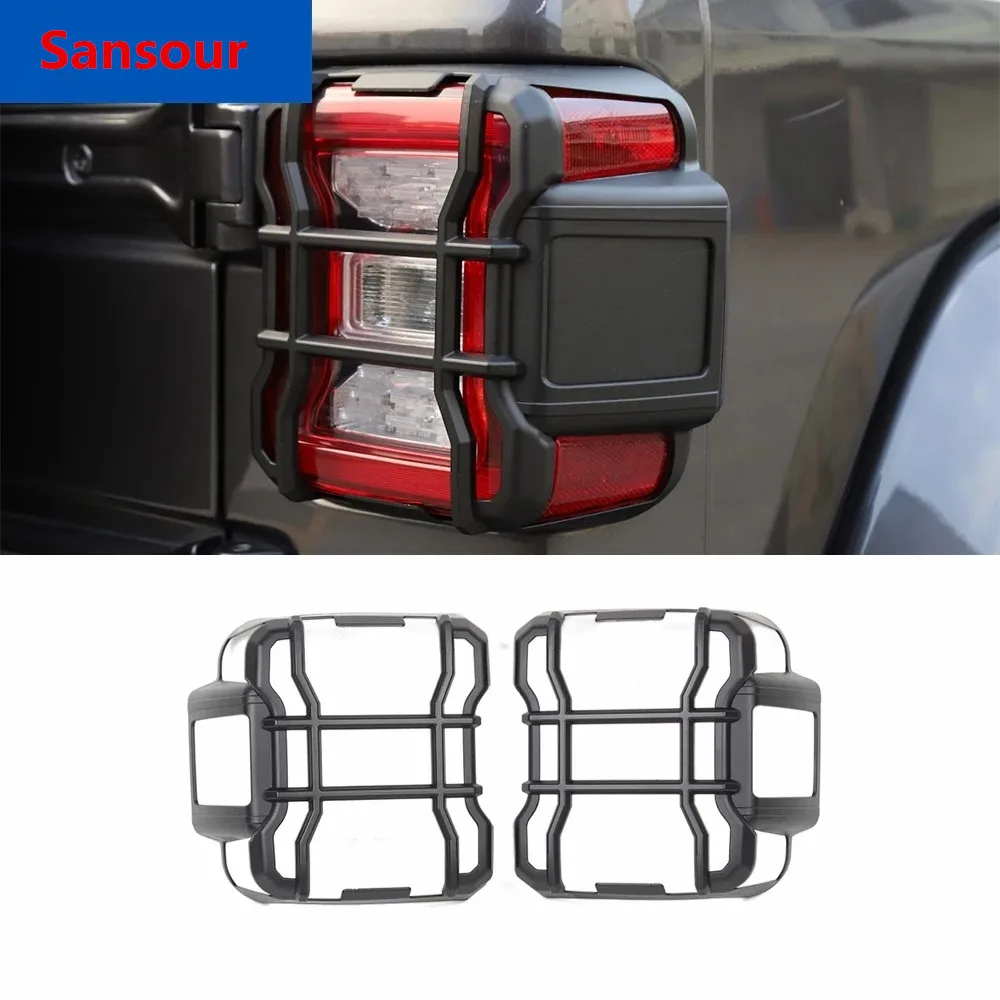 

Sansour Lamp Hoods for Jeep Wrangler JL Car Tail Light Decorative Taillight Cover Guard Sticker for Jeep Wrangler JL 2018-2021