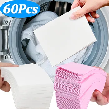 30/60PCS Laundry Tablets Soap Underwear Clothes Washing Powder Discs for Washing Machine Strong Concentrated Detergent Sheets