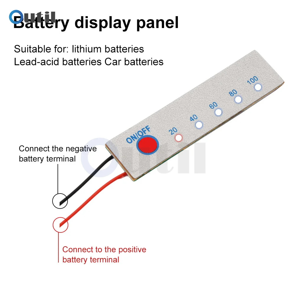 

3.7/4.2V 11.1V/12.6V 1S 3S 4S Lithium Battery Pack Battery Level Display Board LED Percentage Indicator Battery Level Indicator