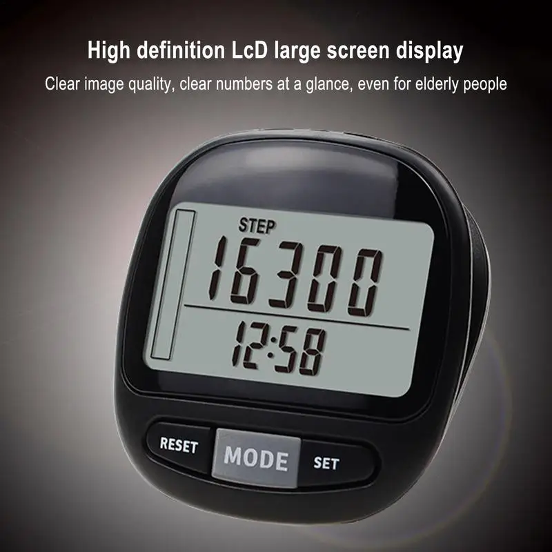 Portable Step Counter Accurately Track Steps 7-Day Memory Simple Step Counter Accurately Track Steps 3D Sensor Technology
Portable Step Counter Accurately Track Steps 7-Day Memory Simple Step Counter Accurately Track Steps 3D Sensor Technology
