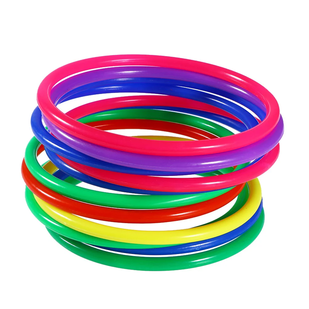 20 Pcs Toss Circle Ring Throwing Toys for Kids Solid Game Inflatable Colorful Rings 
20 Pcs Toss Circle Ring Throwing Toys for Kids Solid Game Inflatable Colorful Rings