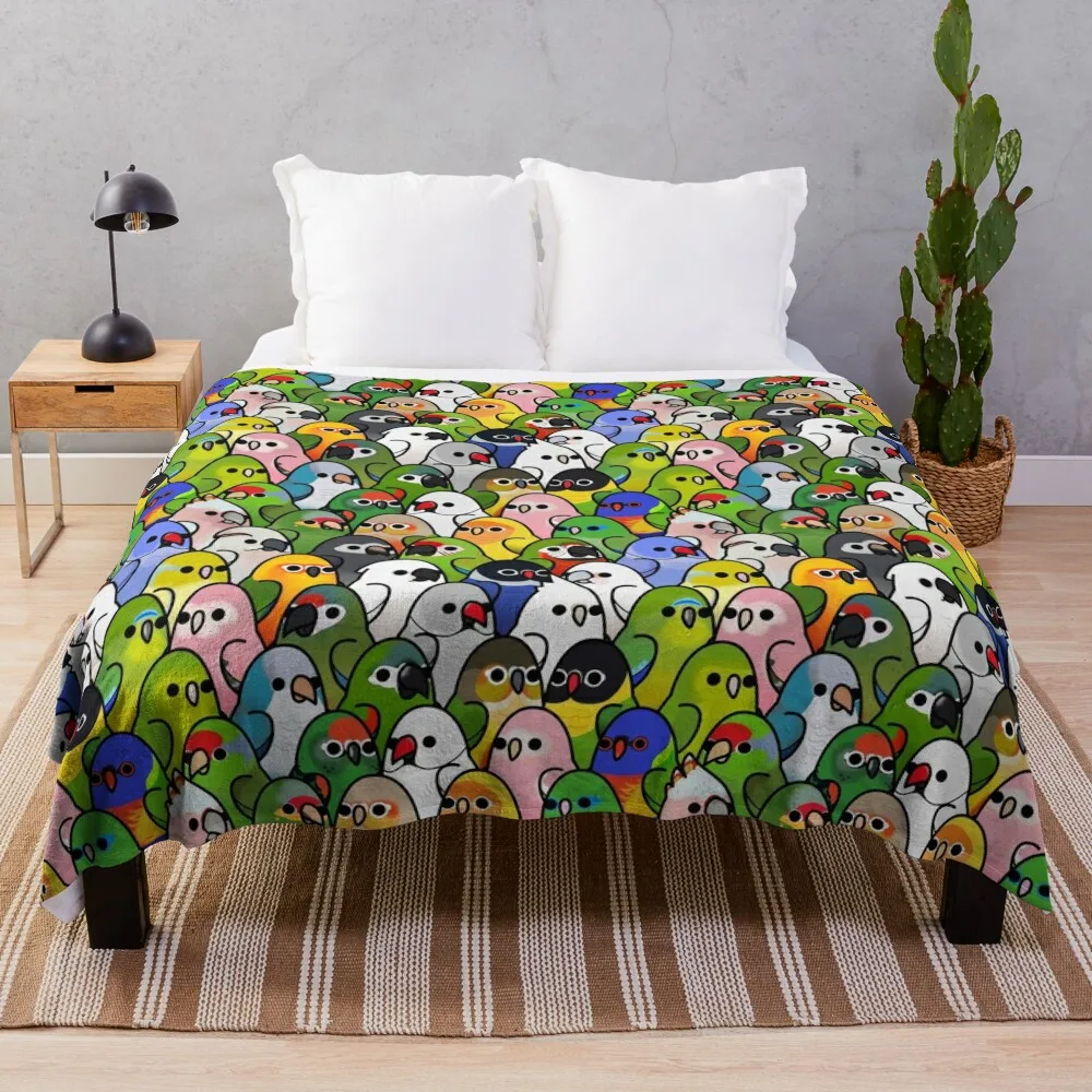 Too Many Birds! Bird Squad 2 Throw Blanket Blankets For Baby Multi-Purpose fluffy Personalized Gift Blankets
Too Many Birds! Bird Squad 2 Throw Blanket Blankets For Baby Multi-Purpose fluffy Personalized Gift Blankets