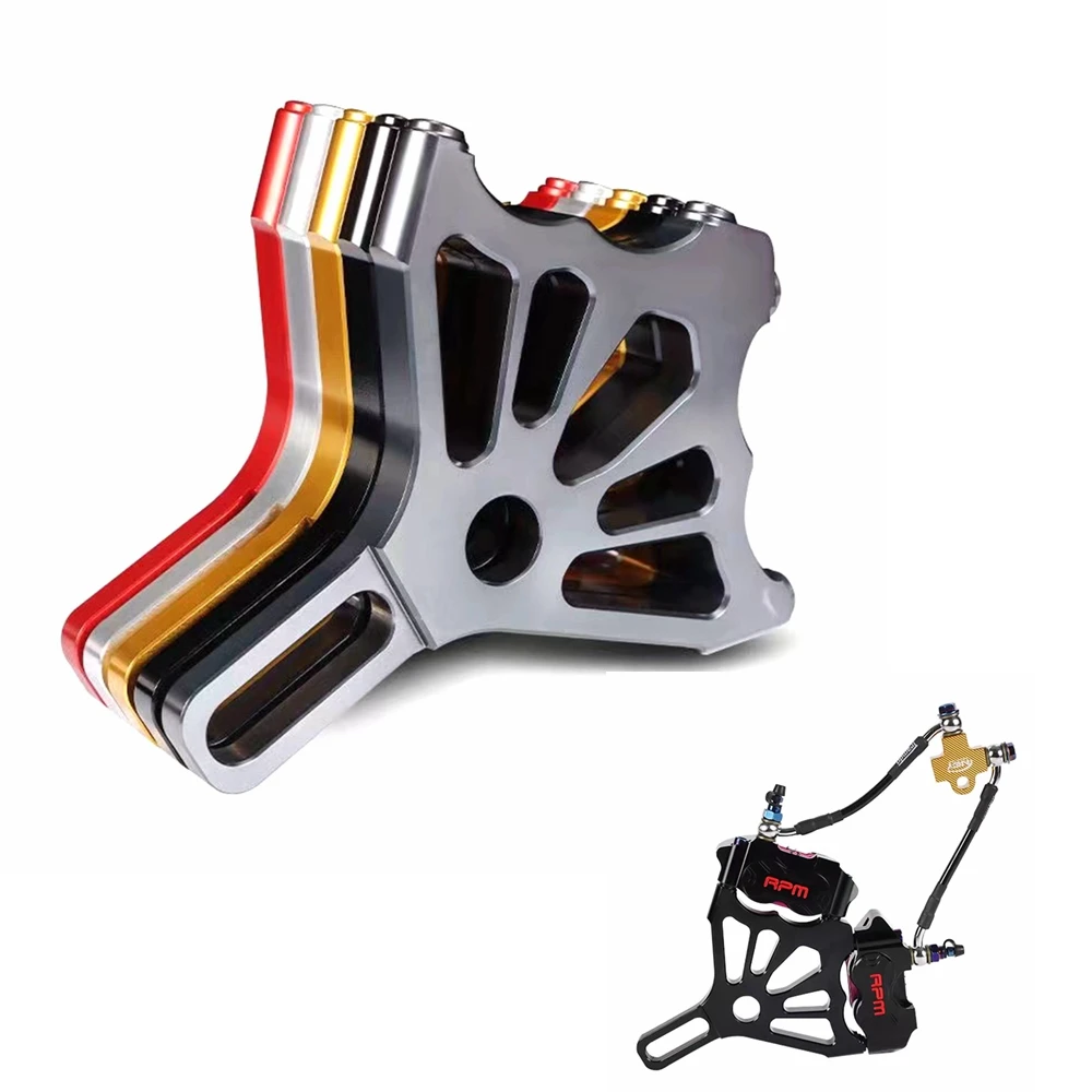 Motorcycle Dual Rear Brake Caliper Brake Disc Adapter/Bracket For 82mm Dual Rpm Brake Caliper Modification For Motorbike Scooter
Motorcycle Dual Rear Brake Caliper Brake Disc Adapter/Bracket For 82mm Dual Rpm Brake Caliper Modification For Motorbike Scooter
