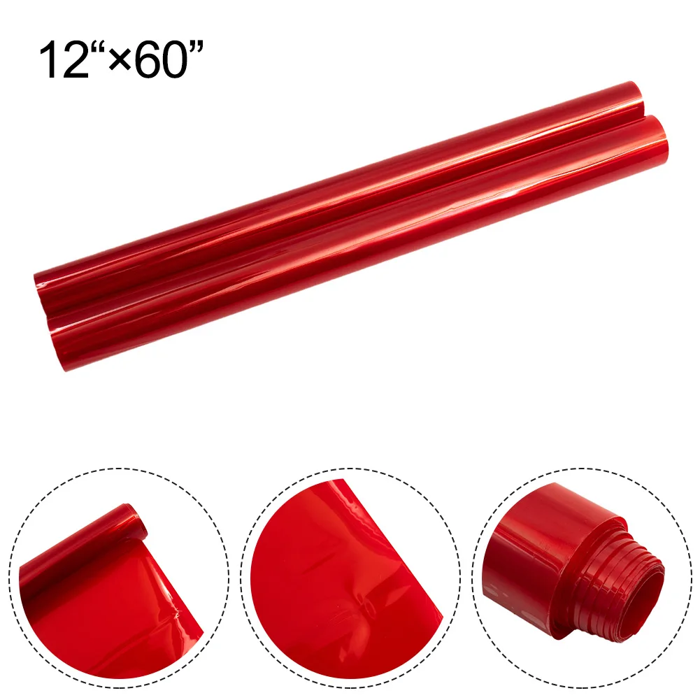 1pc Car Light Film 12"x 60" Glossy Red Tint Headlight Taillight Fog Light Vinyl Automotive Waterproof Exterior Accessories
1pc Car Light Film 12"x 60" Glossy Red Tint Headlight Taillight Fog Light Vinyl Automotive Waterproof Exterior Accessories