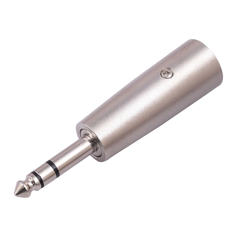 3Pin XLR Plug Male To Male 1/4" 6.35mm Converter Audio Adapter Connector Professional Audio Plug Parts For DJ Amplifiers MIC
3Pin XLR Plug Male To Male 1/4" 6.35mm Converter Audio Adapter Connector Professional Audio Plug Parts For DJ Amplifiers MIC