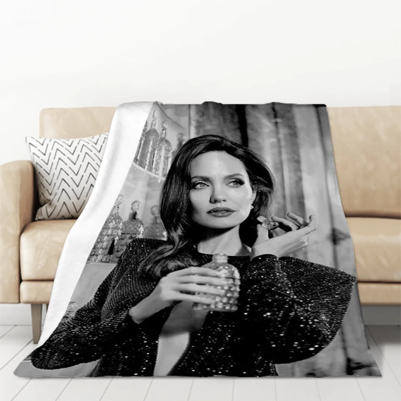 

Angelina Jolie Voight Bed Blanket Sofa Blankets and Bedspreads Furry Winter Bedspread the Knee Warm Baby & Throws Camping Fleece