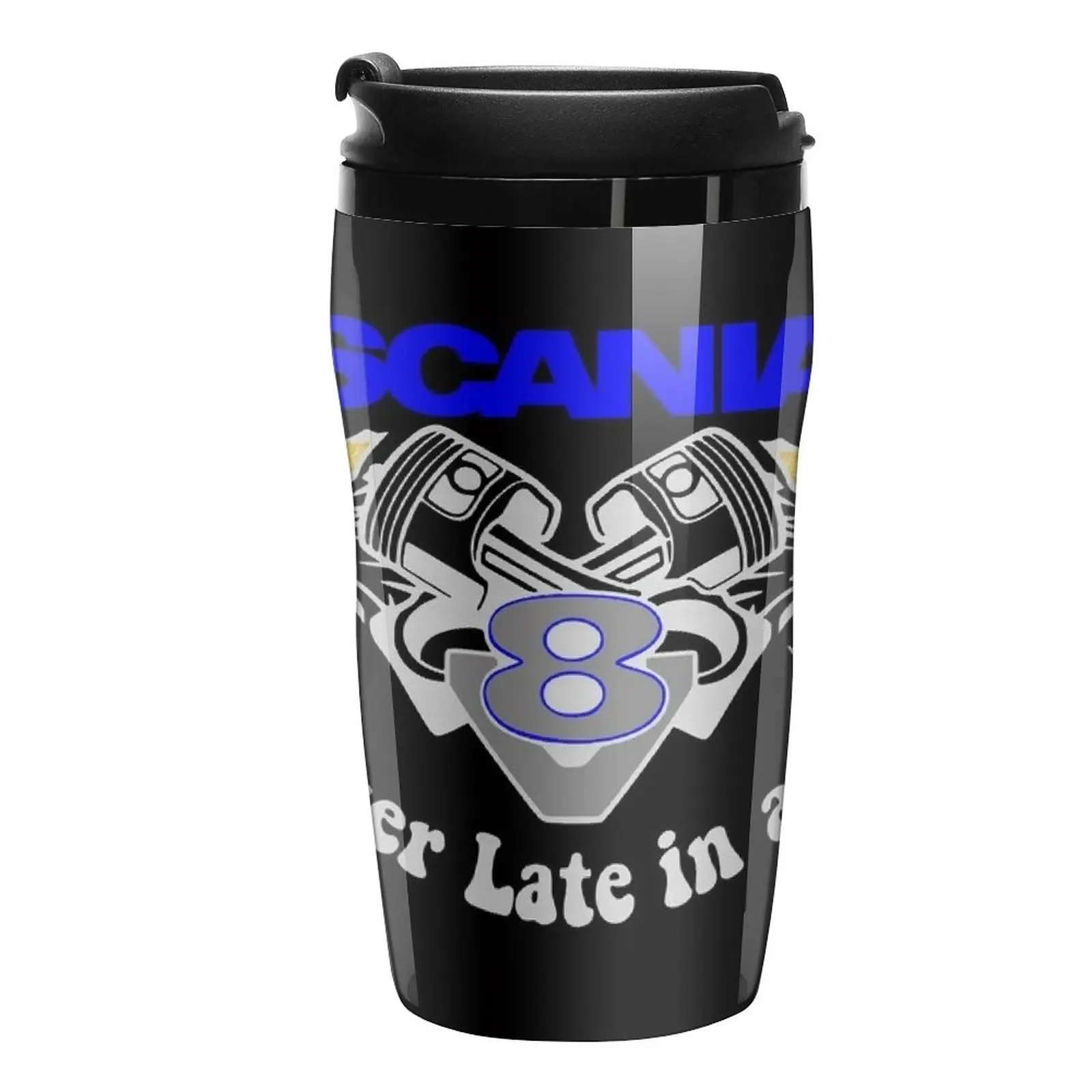 

New Never Late in a V8 Silver Travel Coffee Mug Cups For Coffee Coffee Cup Sets Coffee To Go