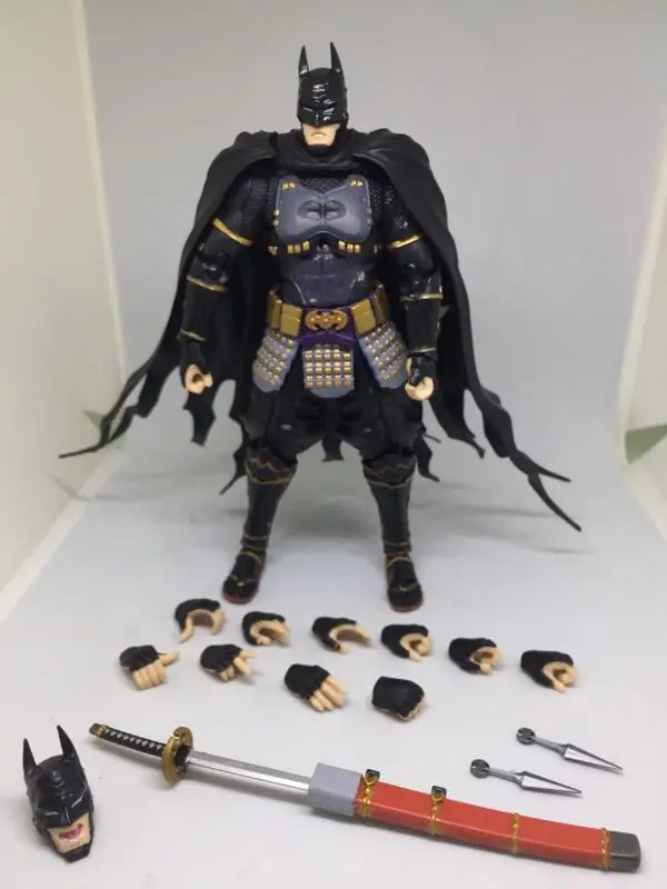 

16cm Hot Ninja Batman Bushido Joints Movable Figure Model Toys Pvc Model Tabletop Decoration For Children Christmas Gifts
