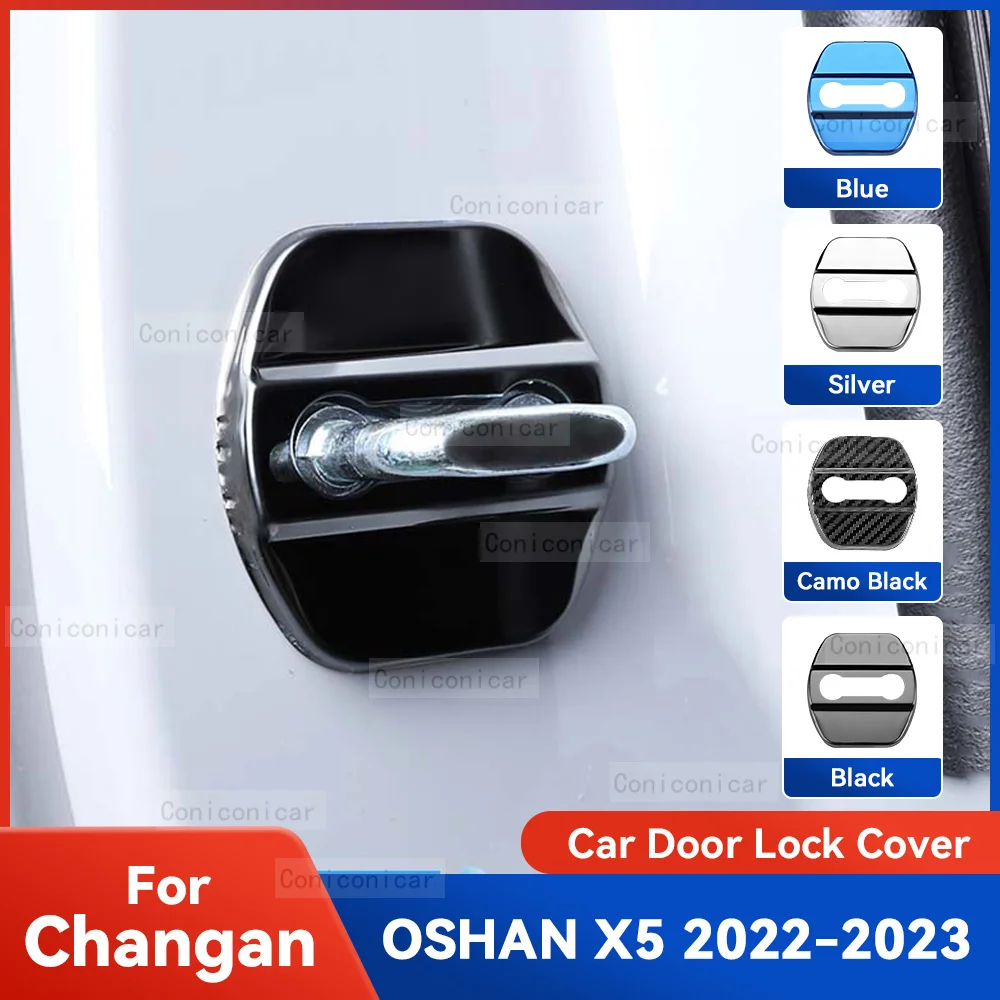 

Auto Car Door Lock Protect Cover Emblems Case Stainless Steel Decoration For CHANGAN OSHAN X5 2022 2023 Protection Accessories