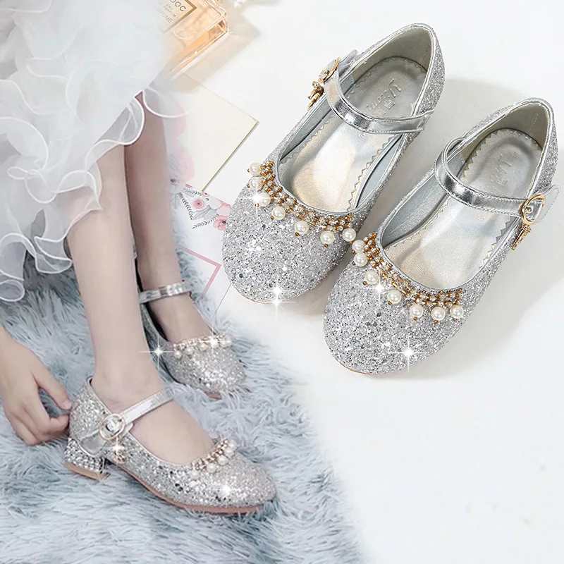 Mom and Daughter Elsa Pearls Princess Dress Shoes Young Girls High Heeled for Kids Bling Spring Autumn Leather Shoes for Women
Mom and Daughter Elsa Pearls Princess Dress Shoes Young Girls High Heeled for Kids Bling Spring Autumn Leather Shoes for Women