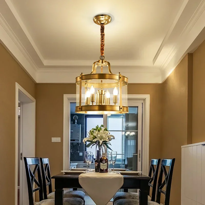 Luxury Copper Pendant Lamp European Classical Chandelier LED Hanging Lights For Bedroom Living Dining Room Kitchen Island Light
Luxury Copper Pendant Lamp European Classical Chandelier LED Hanging Lights For Bedroom Living Dining Room Kitchen Island Light