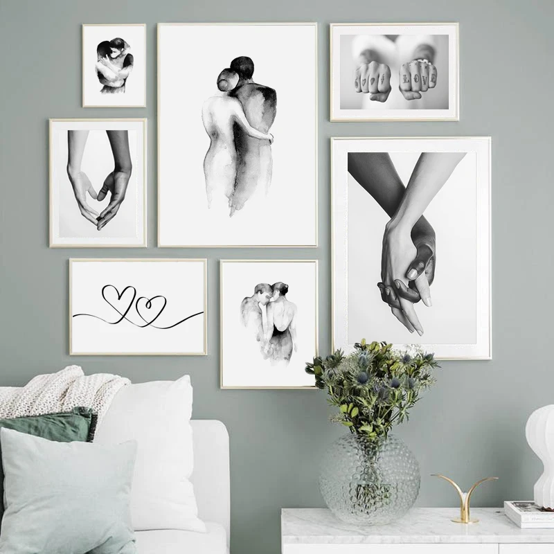 Black White Holding Hands Picture Abstract Figure Canvas Poster Modern Wall Art Painting Posters and Prints Living Room Decor
Black White Holding Hands Picture Abstract Figure Canvas Poster Modern Wall Art Painting Posters and Prints Living Room Decor
