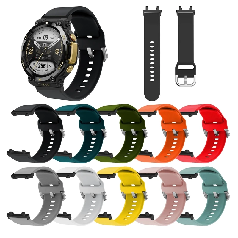 Adjustable Solid color Strap for Huami Amazfit T-REX 2 Smartwatch Bracelet Fashion Band Belt Waterproof Sports Wristbands
Adjustable Solid color Strap for Huami Amazfit T-REX 2 Smartwatch Bracelet Fashion Band Belt Waterproof Sports Wristbands