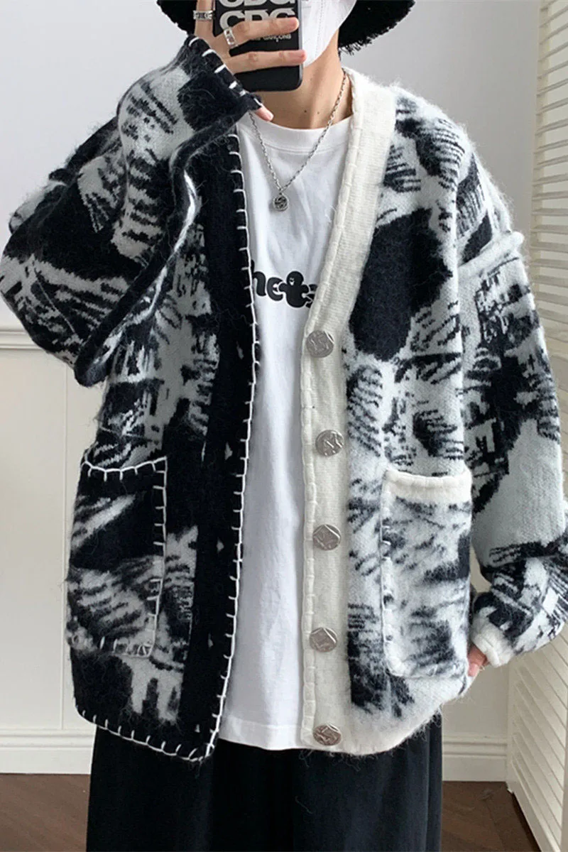 Japanese Tie Dye Korean Button Up Women and Men Sweater 2023 Autumn Contrast Color Casual Female Cardigan Coats Outwear Clothing
Japanese Tie Dye Korean Button Up Women and Men Sweater 2023 Autumn Contrast Color Casual Female Cardigan Coats Outwear Clothing