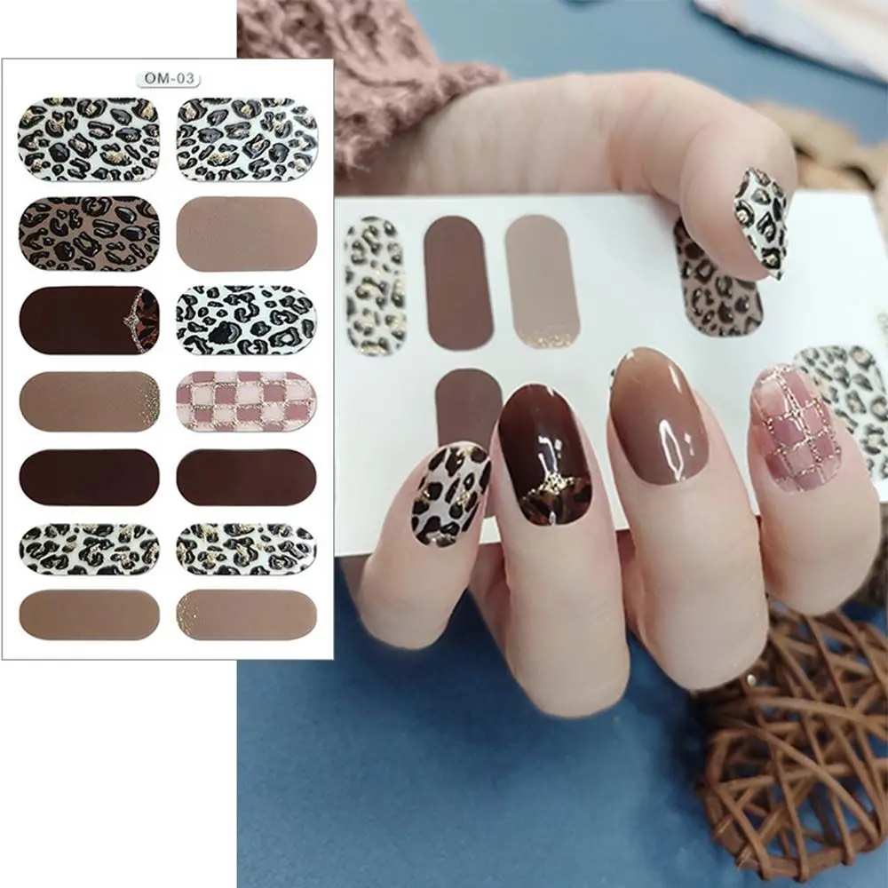 Women Transfer Decals Bronzing Nail Foils Full Cover Leopard Nail Sticker Nail Art Decoration 3D Glitter Nail Decals
Women Transfer Decals Bronzing Nail Foils Full Cover Leopard Nail Sticker Nail Art Decoration 3D Glitter Nail Decals