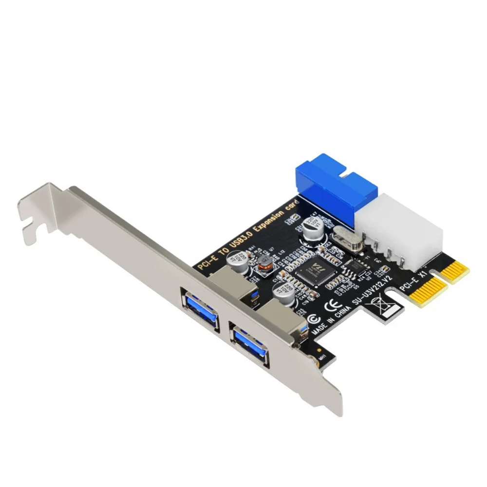 

Плата расширения SuperSpeed 10 Гбит/с USB 3,1 2 порта PCI-E экспресс-карта 15pin SATA разъем питания PCIE адаптер ASM1042 чипсет