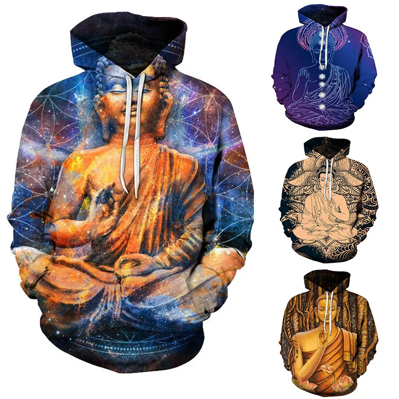 Men's Hoodie Spring and Autumn Casual Fashion 3D Printed Hoodie Color Buddha Print Sweater Sweater Loose Men's Pullover Coat 6xl
Men's Hoodie Spring and Autumn Casual Fashion 3D Printed Hoodie Color Buddha Print Sweater Sweater Loose Men's Pullover Coat 6xl