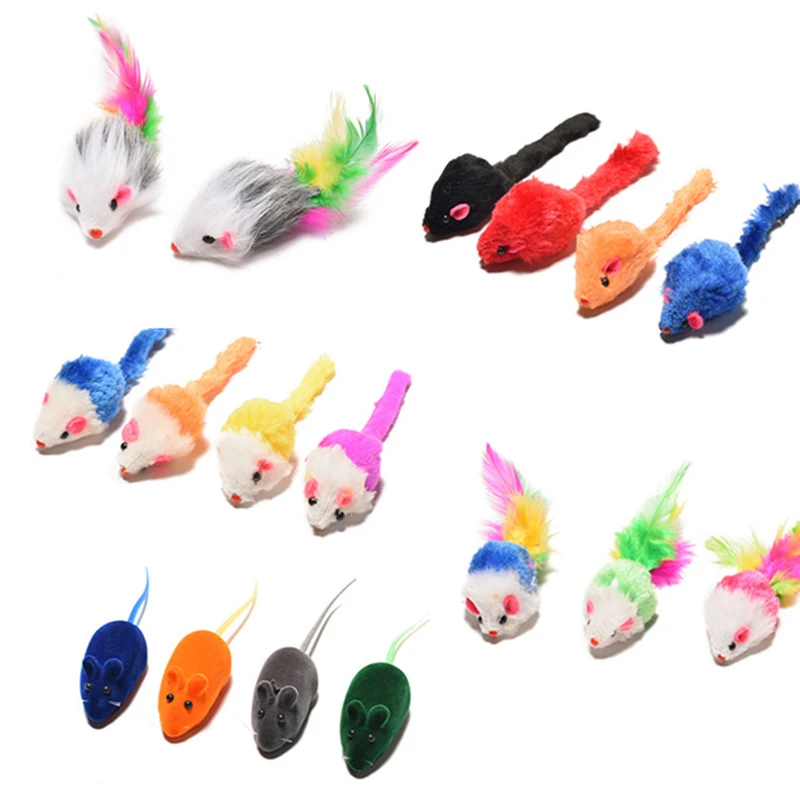 5Pcs Soft Fleece False Mouse Cat Toys Colorful Feather Funny Playing For Kitten Interactive Ball Catnip Pet Dog Gifts Supplies
5Pcs Soft Fleece False Mouse Cat Toys Colorful Feather Funny Playing For Kitten Interactive Ball Catnip Pet Dog Gifts Supplies