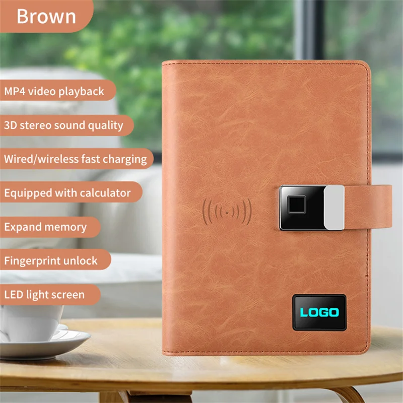 Smart Note Book And Pen Wholesale Luxury Fingerprint Lock Power Bank Diary With LED LOGO Flash Light
Smart Note Book And Pen Wholesale Luxury Fingerprint Lock Power Bank Diary With LED LOGO Flash Light