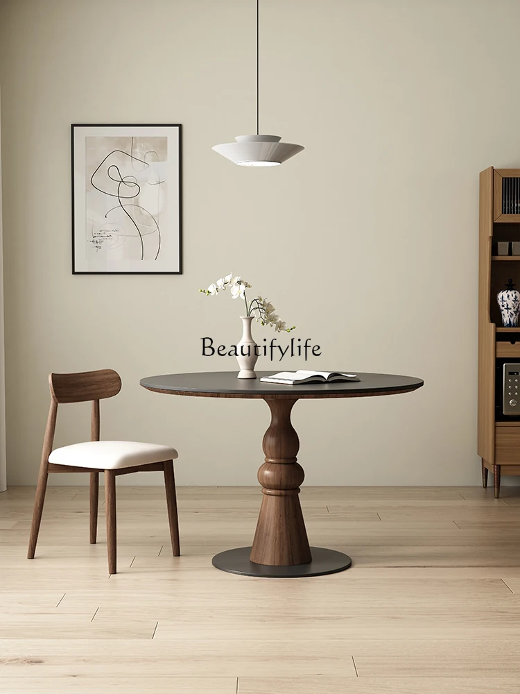 French Style Chinese Style Solid Wood round Dining Table Simple White Retro Dining Table
French Style Chinese Style Solid Wood round Dining Table Simple White Retro Dining Table