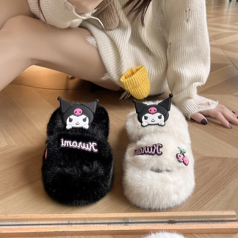 Kawaii Sanrio Kuromi Cotton Slippers Anime Cute Cartoon Student Plush Home Shoes Warm Thickening Antiskid Girls Christmas Gifts
Kawaii Sanrio Kuromi Cotton Slippers Anime Cute Cartoon Student Plush Home Shoes Warm Thickening Antiskid Girls Christmas Gifts