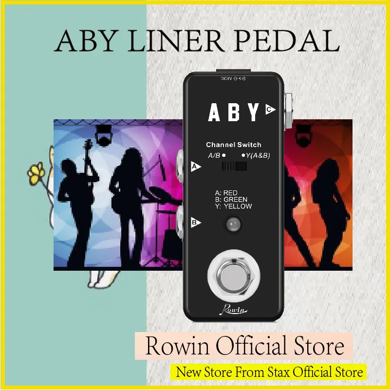 Rowin LEF-330 ABY Switcher Box Guitar Pedal ABY Line Selector Audio Channel Swith Combine Effect Pedal Guitar Accessories
Rowin LEF-330 ABY Switcher Box Guitar Pedal ABY Line Selector Audio Channel Swith Combine Effect Pedal Guitar Accessories