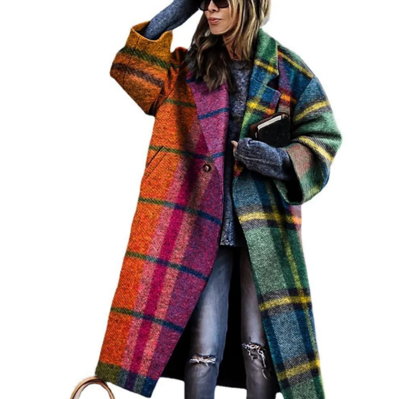 2023 European and American Style Women's Wool & Blends Long Coat, Printed Lapel Jacket with Long Sleeves, New Fashion
2023 European and American Style Women's Wool & Blends Long Coat, Printed Lapel Jacket with Long Sleeves, New Fashion