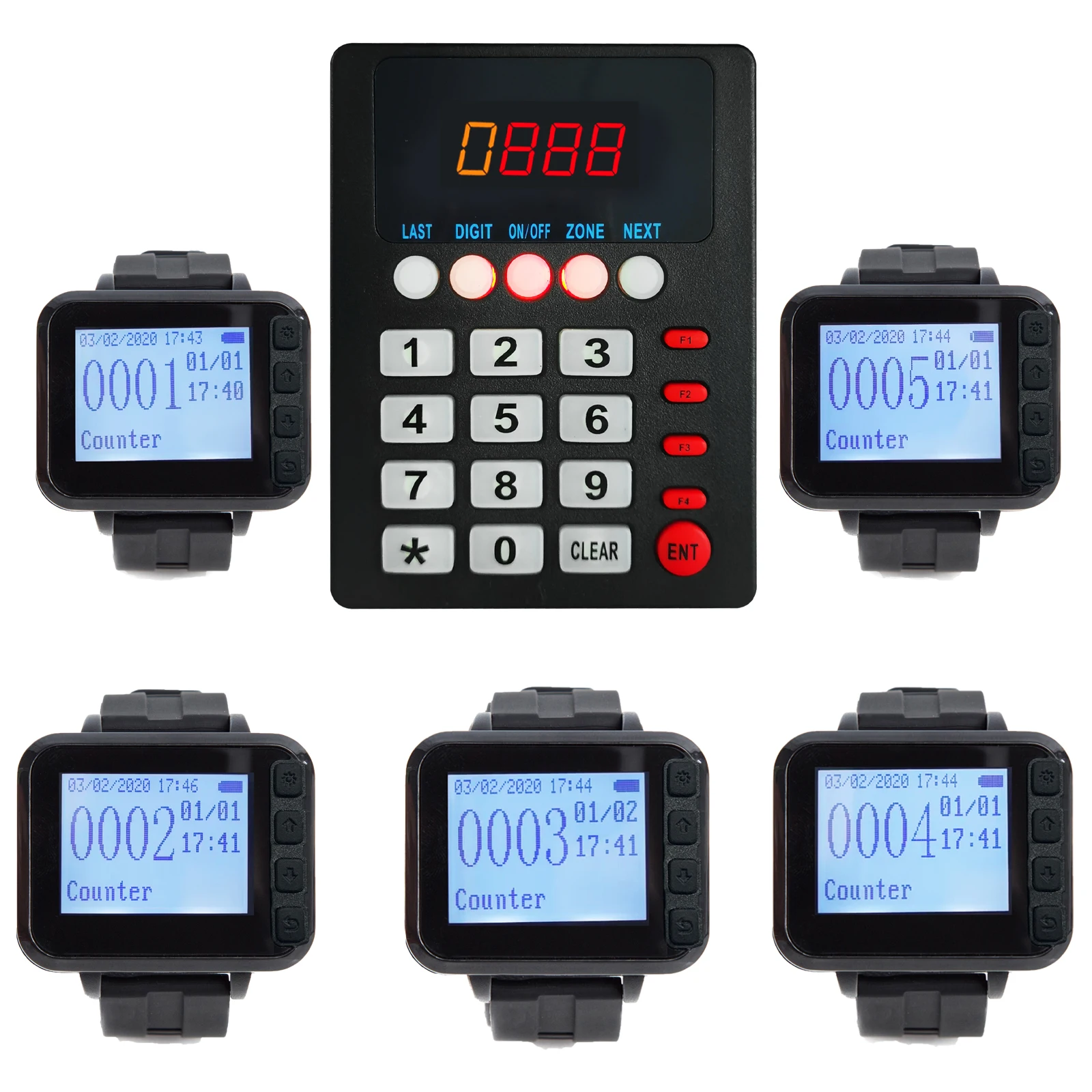 Fast Calling Kitchen Paging Waiter System Wireless Restaurant Pager 5 Waterproof Watch Receiver+1Transmitter For Coffee Clinic
Fast Calling Kitchen Paging Waiter System Wireless Restaurant Pager 5 Waterproof Watch Receiver+1Transmitter For Coffee Clinic